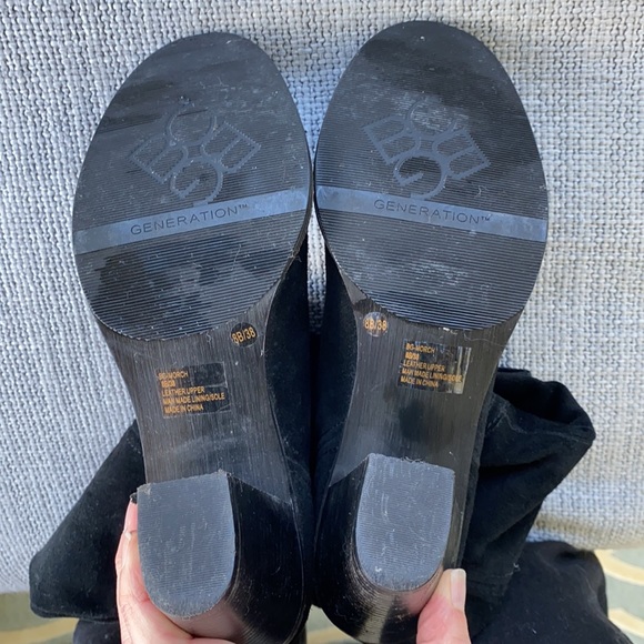 BCBG Suede Pull on Knee High Boots - Picture 9 of 11